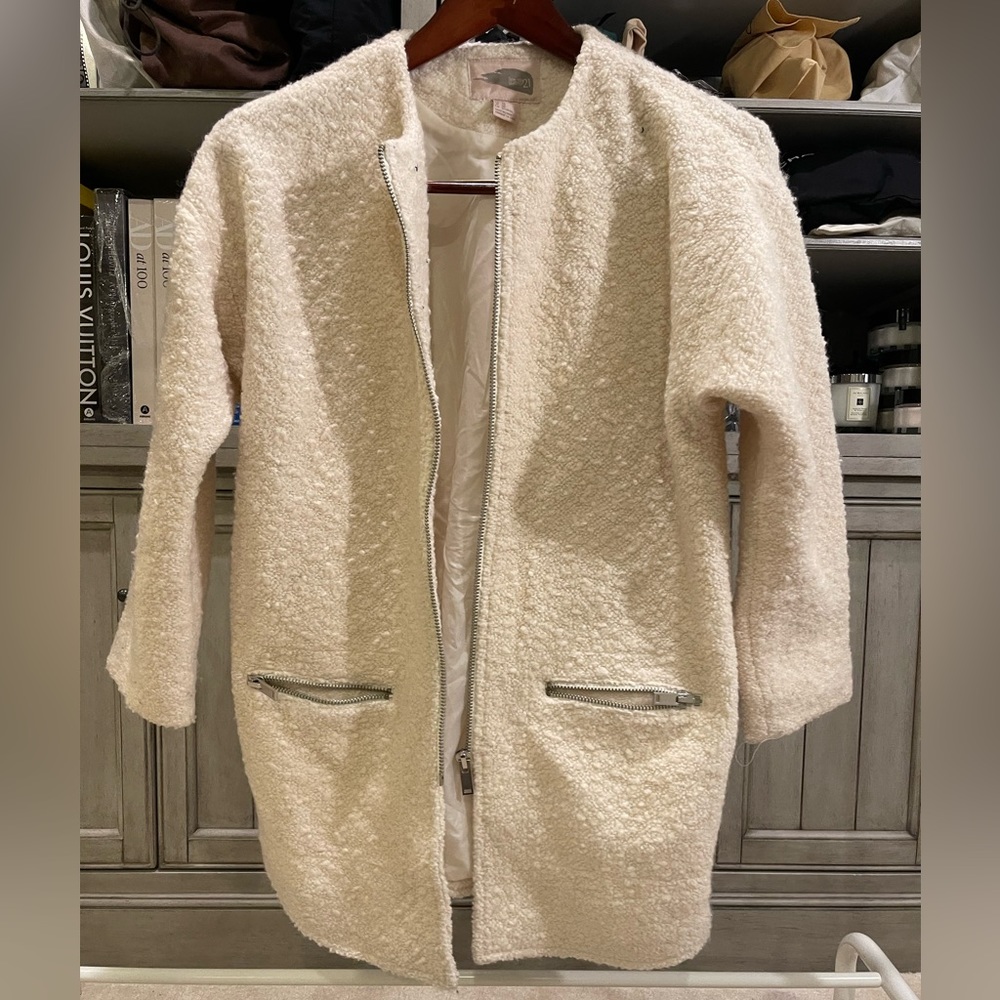 Boucle Zippered Coat
